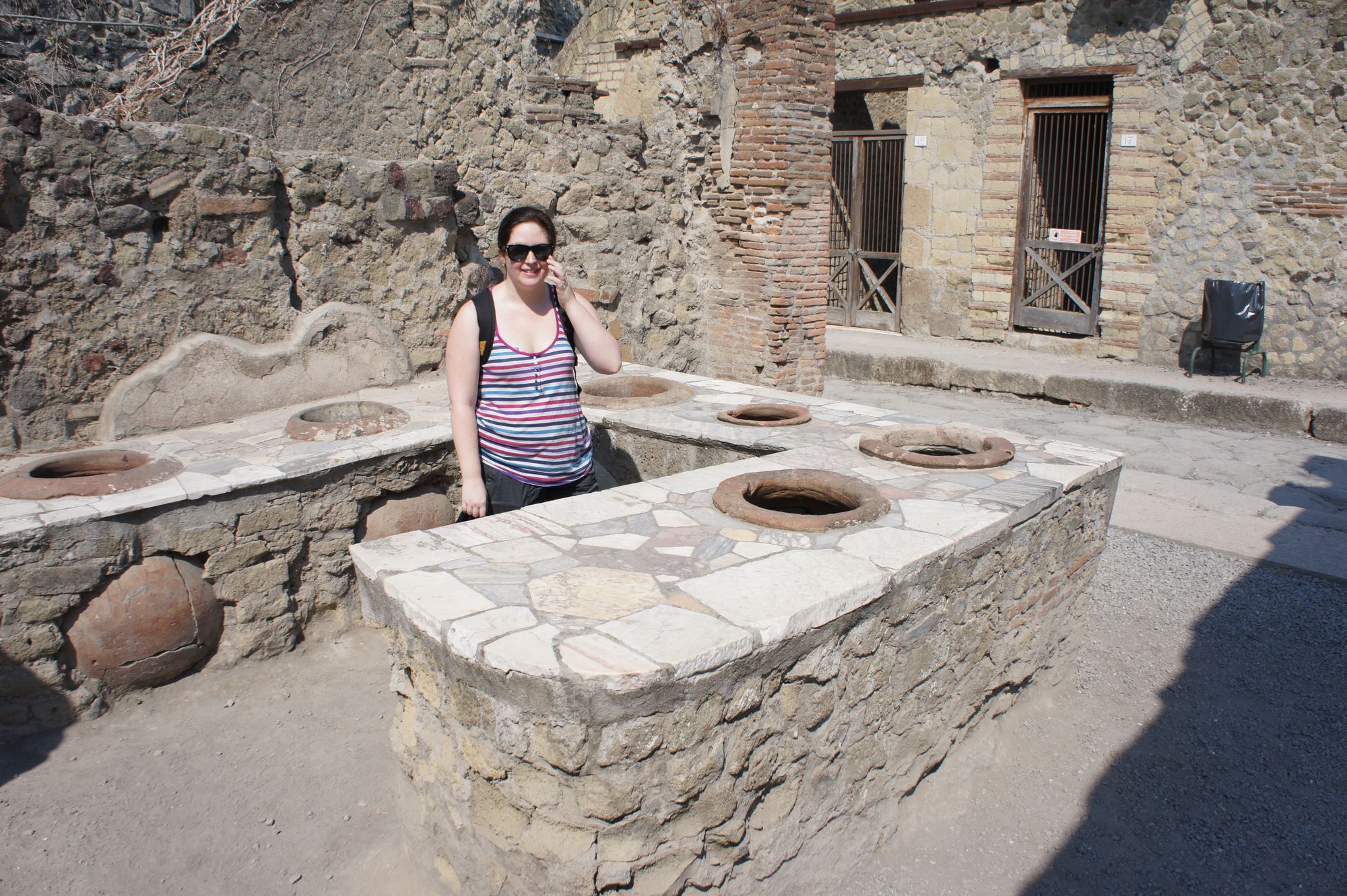 Catherine at Herculaneum