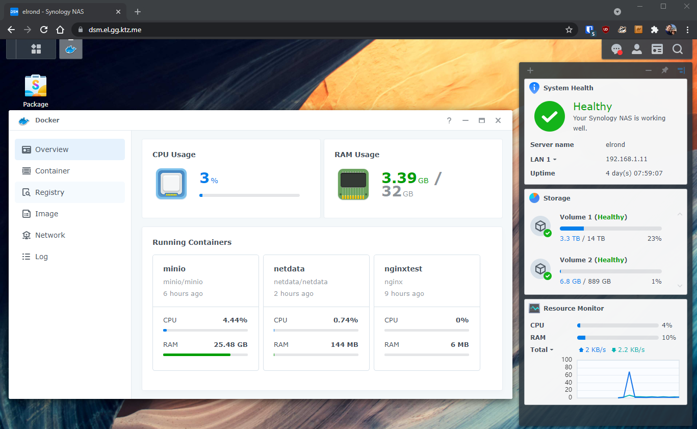 Access a Synology NAS with Traefik on DSM7