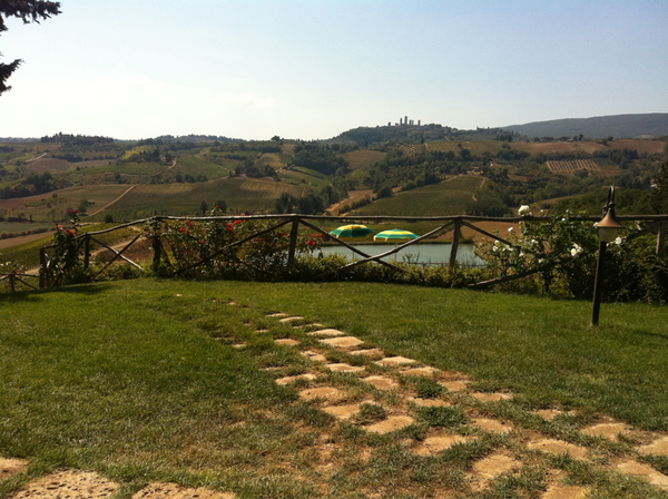 Lunch with a view in Tuscany